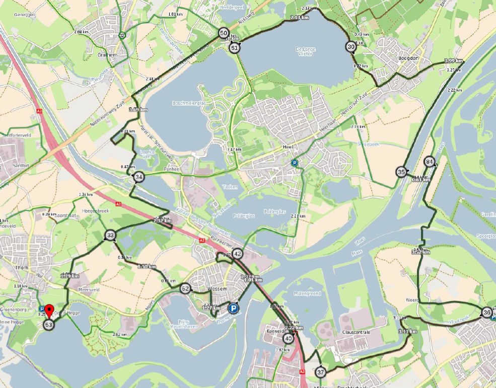 Fietsroute 1 Dorpen aan de Maas