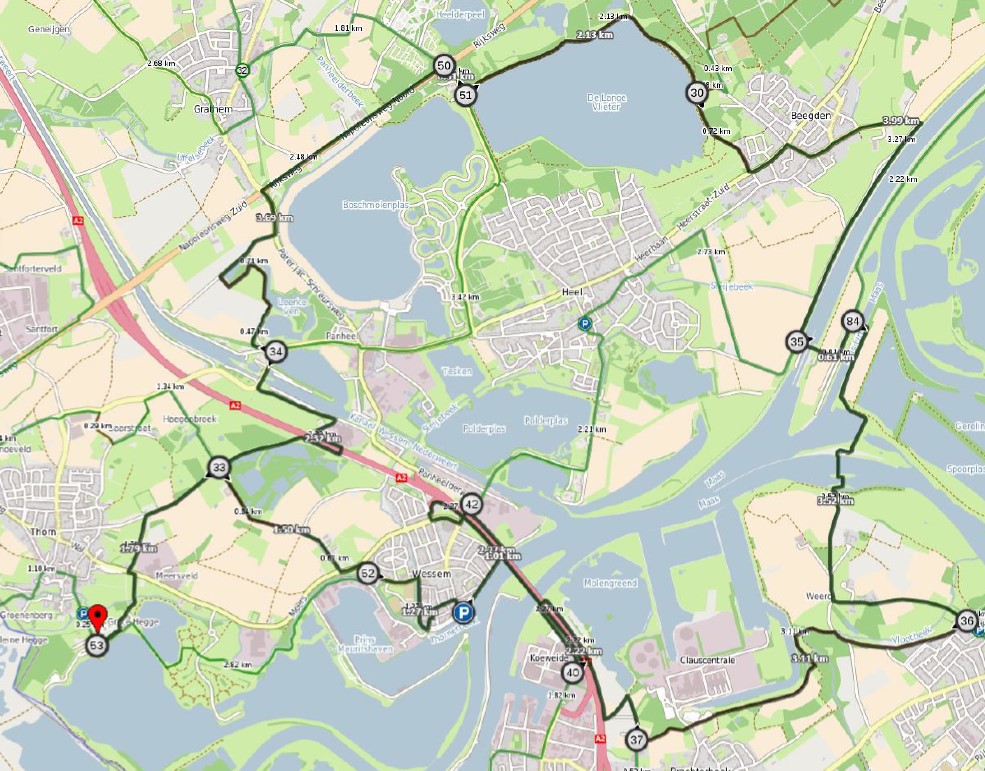 Fietsroute 1 Dorpen aan de Maas