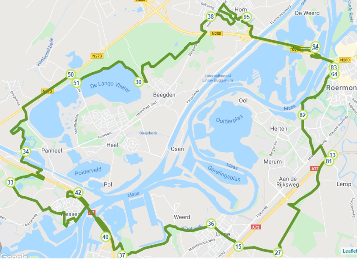 Fietsroute 12 Hanzestad aan de Maas