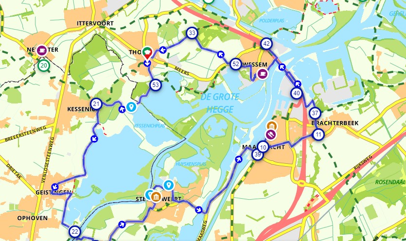 Fietsroute 15 Een mooie Maasroute