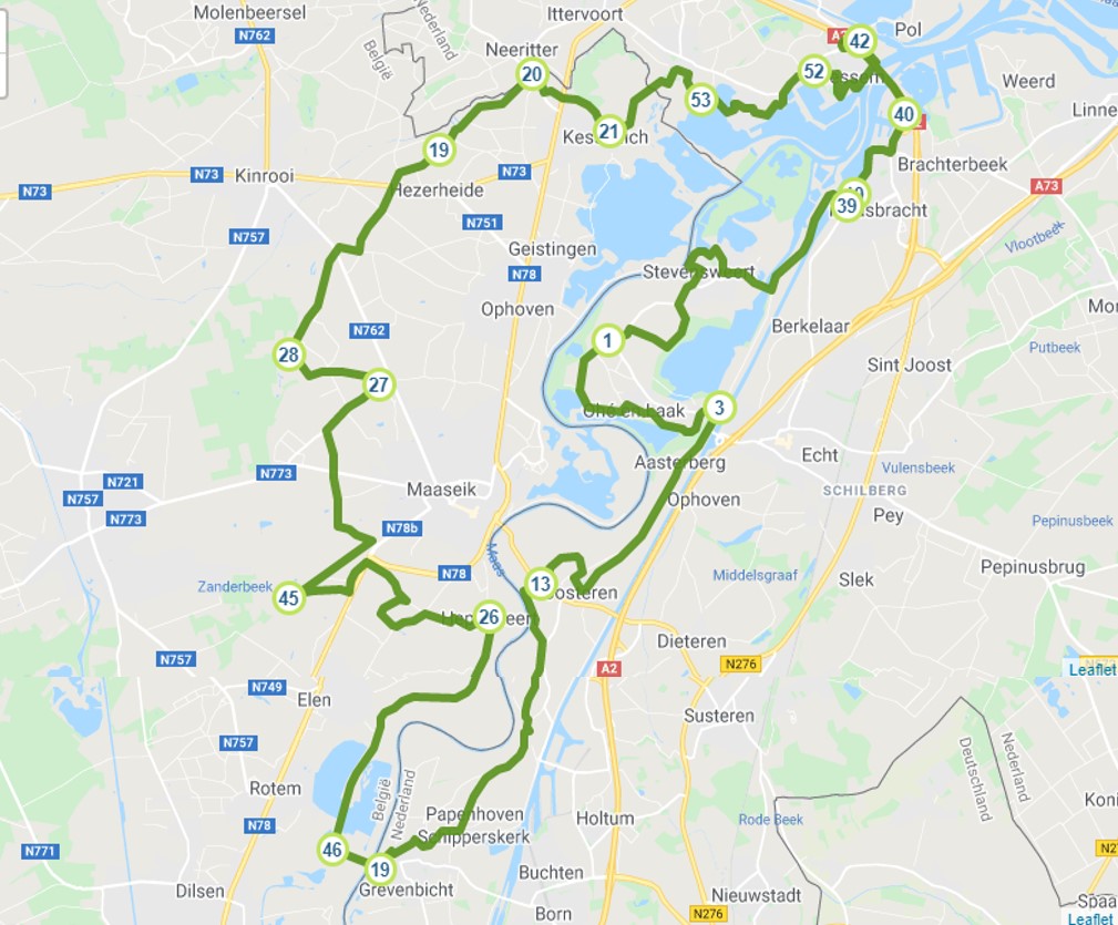 Fietsroute 2 Vlaams Rondje