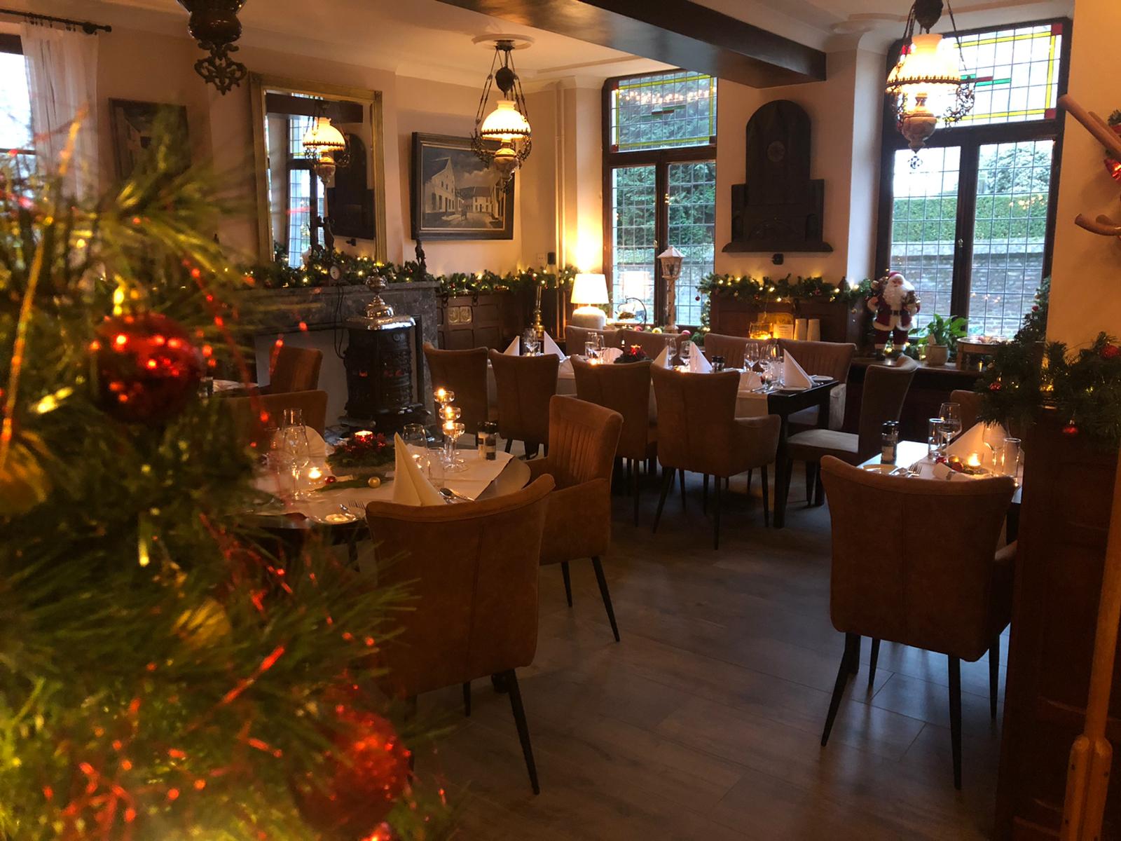 Kerstsfeer restaurant